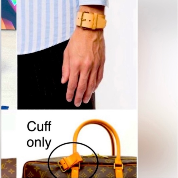 Louis Vuitton Tan Leather Poignet Bracelet Luggage Strap - Picture 2 of 9